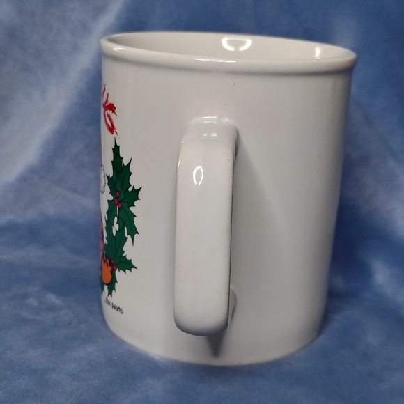 Vintage 1978 Enesco Garfield Bah Humbug Christmas 11oz White Ceramic Mug - Picture 3 of 8